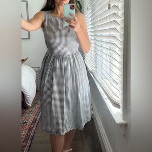 Uniqlo Ines de la Fressange Blue and White Sleeveless Halter Sundress